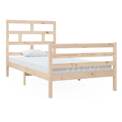 (brown, x cm) vidaXL Bed Frame Bed Base Bedstead Bedroom Mattress Foundation Solid Wood Pine