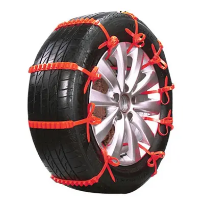 Car Snow Chains Emergency Anti-slip Tire Belt Winter Universal Amazing Traction Durable pcs