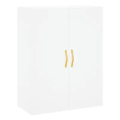 (white) vidaXL Wall Mounted Cabinet Wall Storage Cabinet Side Cabinet Engineered Wood