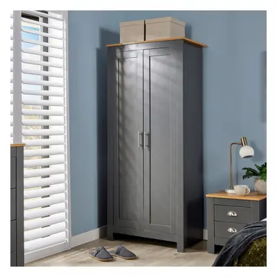 Home Source Camden Door Bedroom Wardrobe Storage Unit Graphite Grey