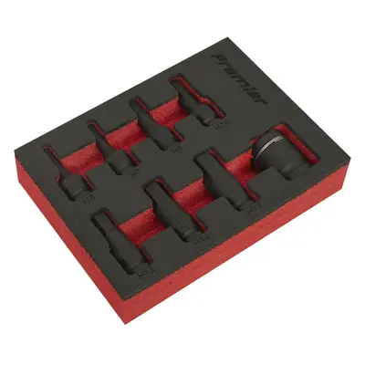 8 Piece PREMIUM Hex Impact Socket Bit Set - 3/8" Sq Drive - Quick Change Adaptor