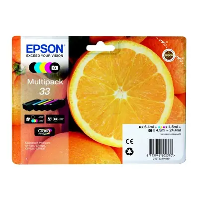 Epson C13T33374011 (33) Ink cartridge multi pack, 6,4ml+4x4,5ml, Pack qty