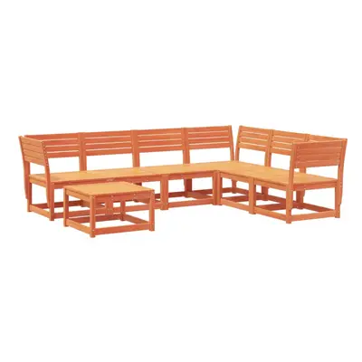 vidaXL Garden Lounge Set Piece Outdoor Lounge Set Wax Brown Solid Wood Pine