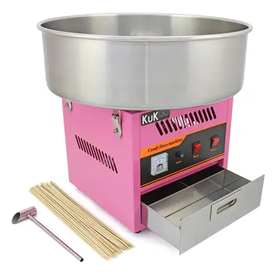 KuKoo Candy Floss Making Machine Cotton Candy Maker Sugar Party Fair FREE sticks