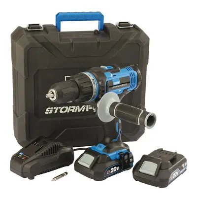 DRAPER Draper Stormforce® 20V Combi Drill with x 2.0Ah batteries and charger [89523]