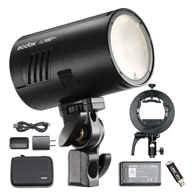 Godox AD100 Pro Portable Flash Head With S2 Bowens Bracket, 100Ws TTL HSS