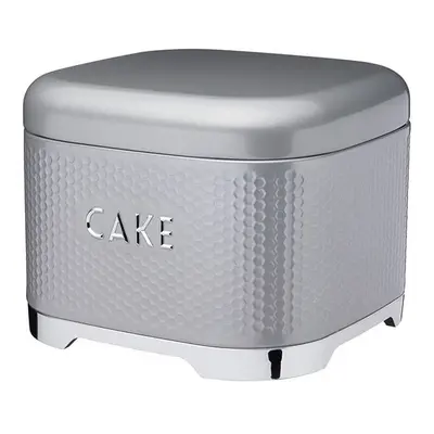 Lovello Textured Steel Cake Tin - Shadow Grey