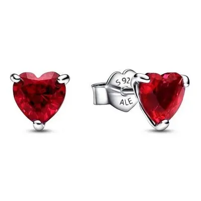 Pandora Red Heart Stud Earrings 292549C01