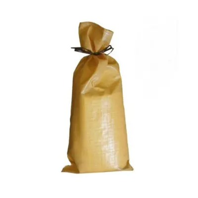 Pack of 100x Yuzet Beige PP Sand Bags With Ties Flood Protection Sack Sandbag