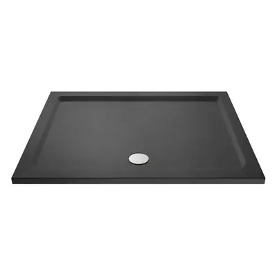 Slim x mm Rectangular Polyurethane Resin Shower Tray Slate Grey