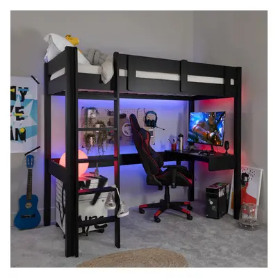 Storm Gaming High Sleeper Station in Black