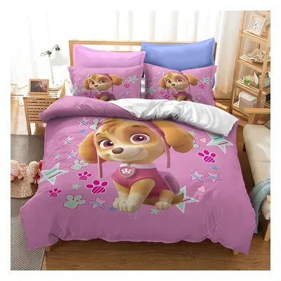 (Style 22, Double (200X200CM)/3PCS) Paw Patrol Dog Bedding Single Double Duvet Cover