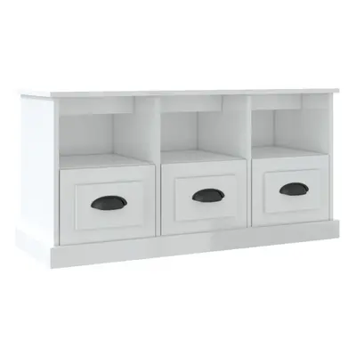 (high gloss white) vidaXL TV Cabinet TV Stand TV Unit Media Cabinet Sideboard Engineered Wood