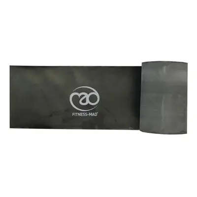 Fitness Mad Black Resistance Band Roll 15cm x 15m Strong Resistance