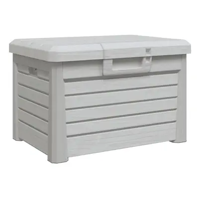 (grey) vidaXL Outdoor Cushion Box Patio Garden Storage Box Deck Box Polypropylene