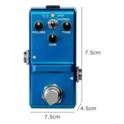 Blues Pedal Wide Range Frequency Response Style Overdrive Effect for Guitar