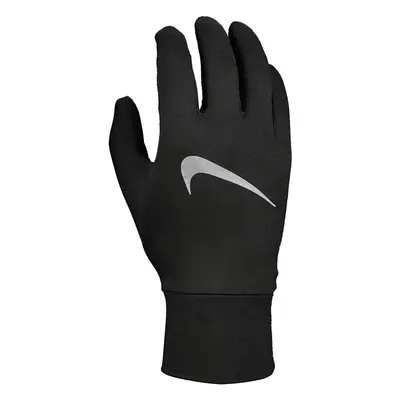 (L, Black/Silver) Nike Mens Accelerate Running Gloves