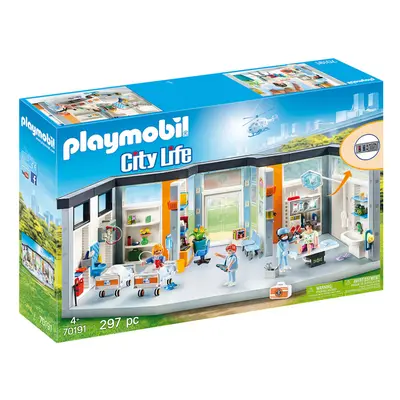 Playmobil City Life Hospital Wing Playset 297PCs for Ages and Above