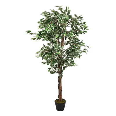 (200 cm) vidaXL Artificial Ficus Tree Fake Plant Artificial Plant Leaves Green