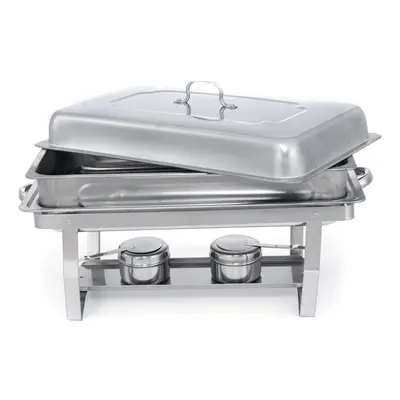 (Type B) Folding Buffet Stove Stainless Steel Chafing Dish Food Warmer for Kitchen