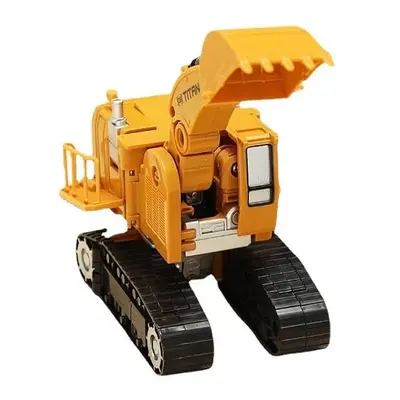 (Excavator) Metal Truck Hercules In Combination Robot Excavator Crane Vehicle Transformable Toys