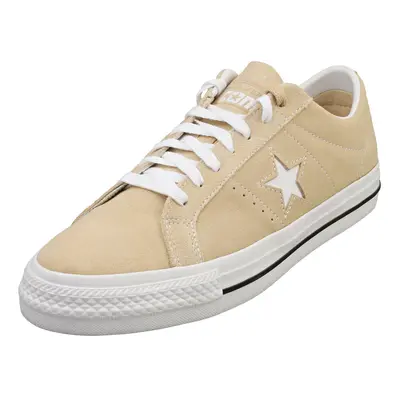 (9.5) Converse One Star Pro Ox Unisex Casual Trainers in Oat Milk