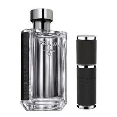 Prada L'Homme Pcs Set: 3.4 Eau De Toilette Spray + Ml Eau De Toilette Travel Spray (Travel Set)