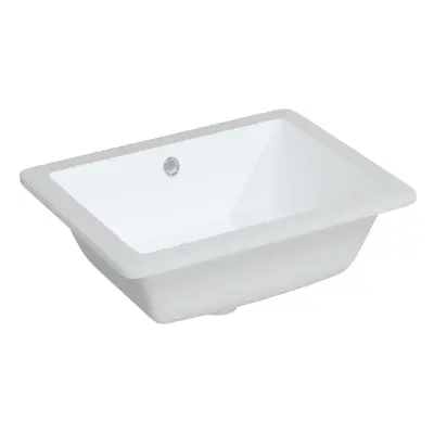 (46.5 x x cm) vidaXL Bathroom Sink Wash Basin Countertop Basin White Rectangular Ceramic