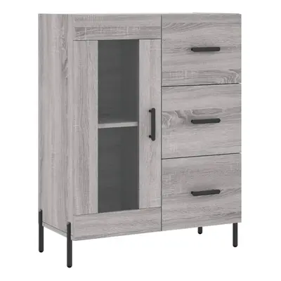 (grey sonoma) vidaXL Sideboard Storage Cabinet Side Cabinet Cupboard White Engineered Wood