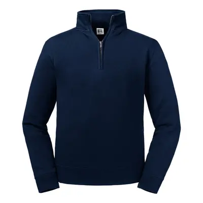 (XS, French Navy) Russell Mens Authentic Quarter Zip Sweatshirt