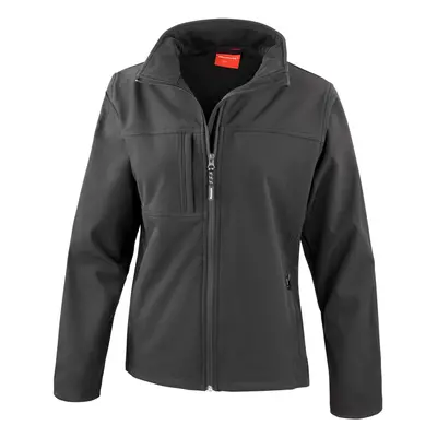 (18 UK, Black) Result Womens/Ladies Classic Softshell Soft Shell Jacket