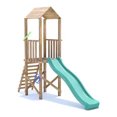 SquirrelFort Climbing Frame with High Platform & Slide