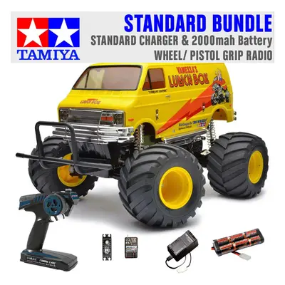 TAMIYA RC Lunch Box Monster Truck 1:12 Standard Wheel Radio Bundle