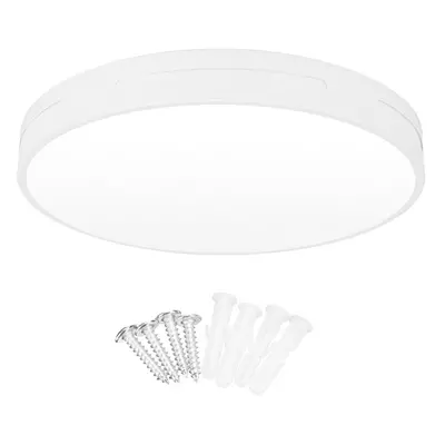 (White, 30cm) 18W/24W/36W 6000K White LED Ceiling Light Non-Dimmable Indoor Living Bedroom Lamp 