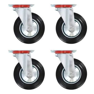 vidaXL pcs Swivel Casters mm