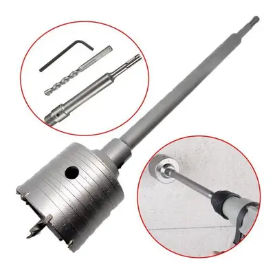 50mm SDS Plus Shank Hole Saw Cutter Concrete Cement Stone Wall Drill Bit with Wrench