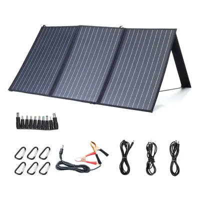 100W 18V Solar Panel 3-USB+DC PD Fast Charging Outdoor Waterproof Solar Charger For Camping Trav