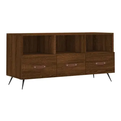 vidaXL TV Cabinet TV Unit Media Cabinet TV Stand Brown Oak Engineered Wood