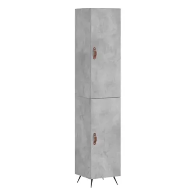 (concrete grey, door) vidaXL Highboard Sideboard Tall Storage Cabinet Side Cabinet Engineered Wo