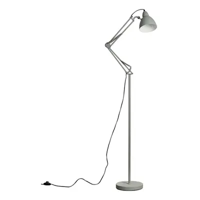 Modern Matt Grey Metal Adjustable Reading Task/Study Desk/Craft Spotlight Floor Lamp - Complete 