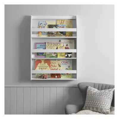 Hakan Display Shelf Bookcase Wall Mounted in Classic White