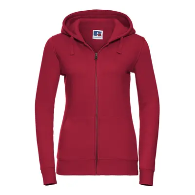 (S, Classic Red) Russell Womens/Ladies Authentic Full Zip Hoodie