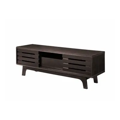 Modern TV Unit Stand 140cm Media Cabinet Sliding Door + Shelf Wenge