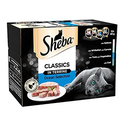 Sheba Classics Cat Tray Ocean Collection in Terrine 4x12x 85g