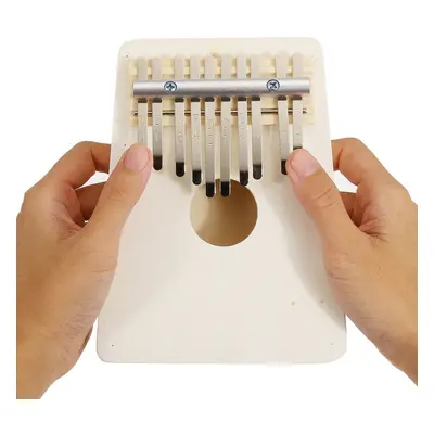 10 Keys Kalimba Wood Thumb Piano Finger Keyboard Musical Instrument w/Tuning Hammer