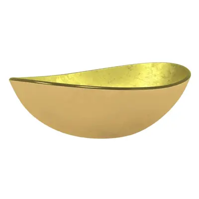 (Gold) vidaXL Basin Tempered Glass Bathroom Sink Basin Plumbing Fixture Multi Colours