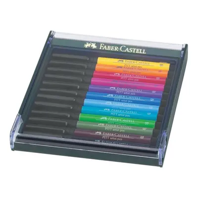 Faber-Castell PITT Artist Brush Pen Set of Intensive Colours In a Robust Workstation