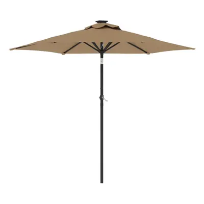 (taupe) vidaXL Garden Parasol with Steel Pole Patio Umbrella Sun Parasol Bordeaux Red