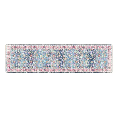 (blue and pink, x cm) vidaXL Rug Washable Patchwork Anti Slip Home Floor Carpet Floor Area Rug M