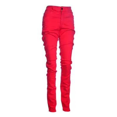 (W26) ARMANI JEANS 6X5J18 Womens Jeans Slim Fit Lyocell Casual Stretch Red Denim Pants